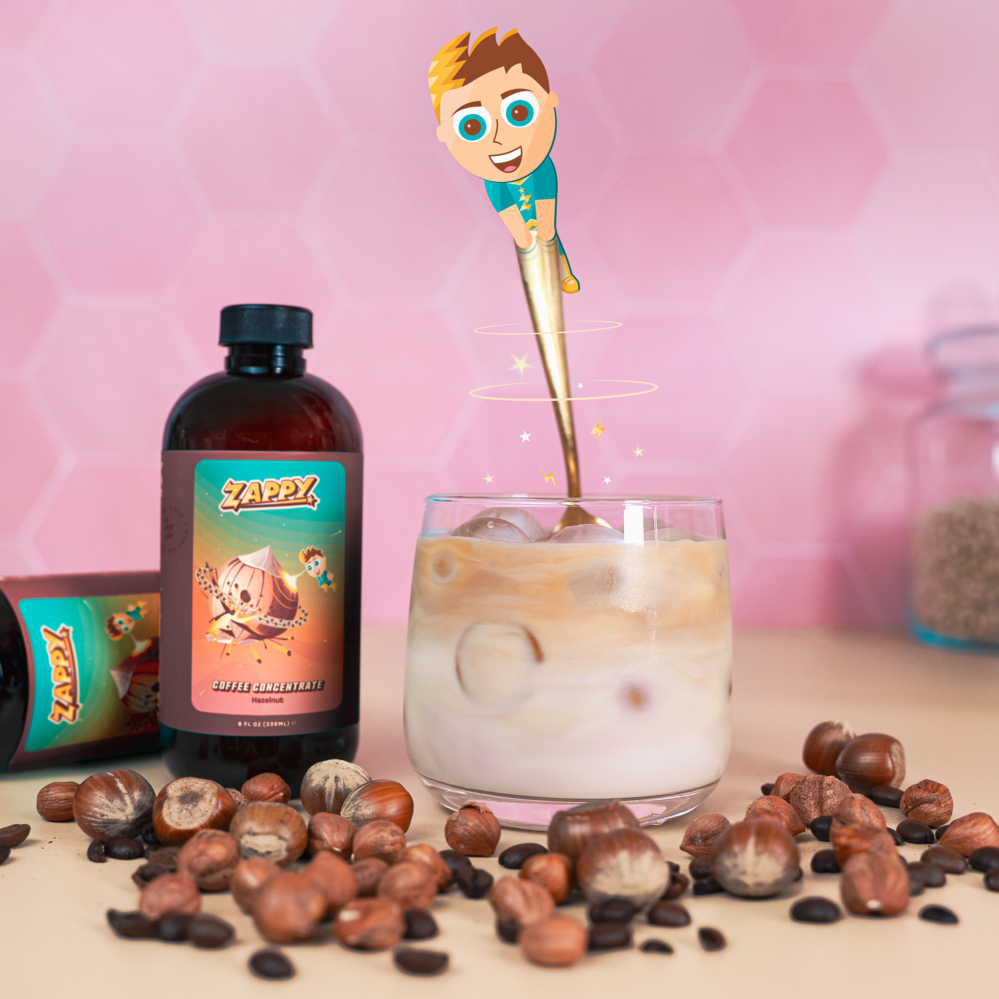 Hazelnut Flavored Coffee Concentrate | Cold Brew Coffee Hazelnut Flavored Coffee Concentrate | Cold Brew Coffee